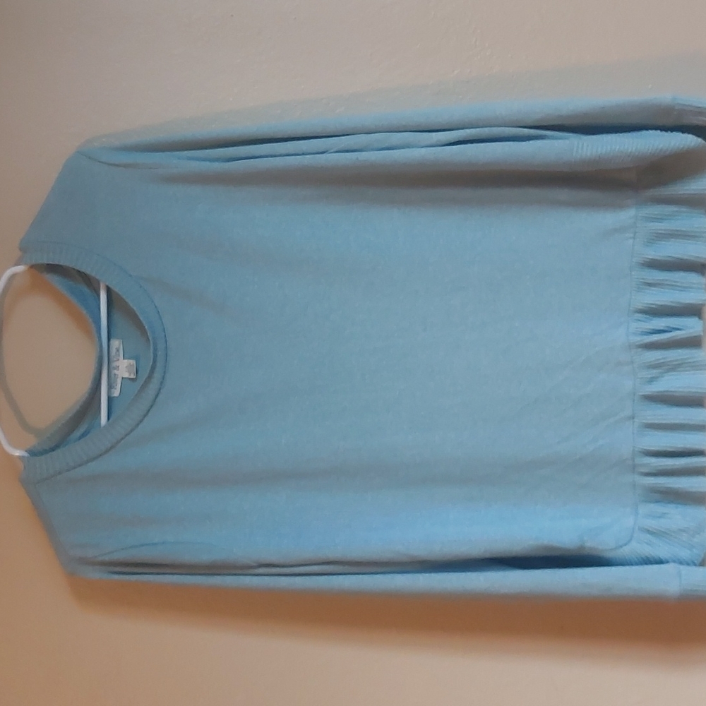 Ruffle hem sweater